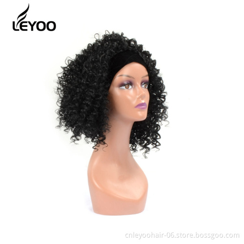 Wholesale Curly Headband Wig For Black Women 6 inch Easy Deep Curly Wig For Beauty Cheap Synthetic Wig